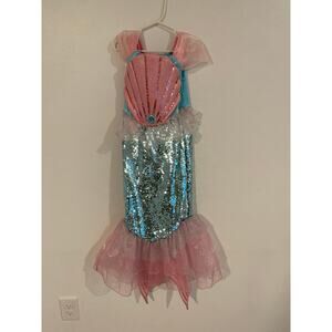 Gillian’s Closet Enchanting Pink Blue Sequins Mermaid Costume SZ XS 4T costume